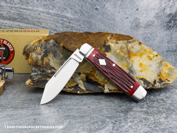 RoseCraft Blades Barren Fork Jack Red Jigged Bone (RCT031-RJB) - C