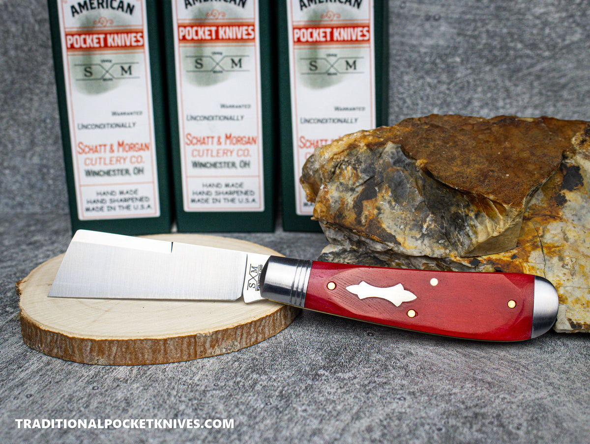 SECOND: Cooper Cutlery Schatt&amp;Morgan Cutlery Cotton Sampler Red Sawcut Bone (01 RSCB)