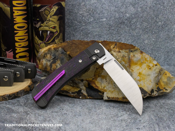 Jack Wolf Knives Diamondback Jack Fat Carbon Purple Haze - C