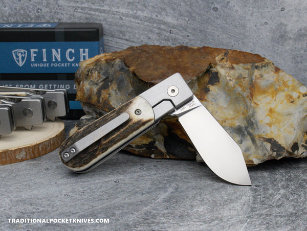 Finch Model 1929 Stag Horn - C. Risner Cutlery LLC