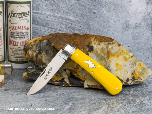 Great Eastern Cutlery #745125 Northfield UNXLD Mustang Yellow