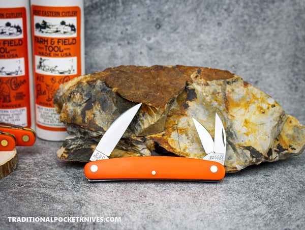 Great Eastern Cutlery #620324 Farm&Field Pocket Carver Orange