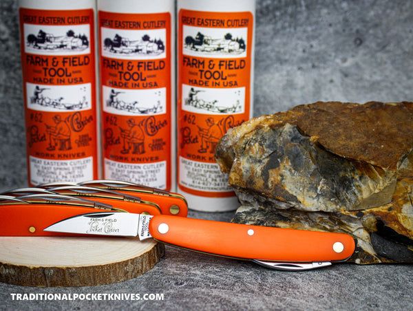 リリパットレーン130☆GOLDEN HARVEST(ダメージあり) Great Eastern Cutlery #620324 Farm&Field Pocket Carver Orange