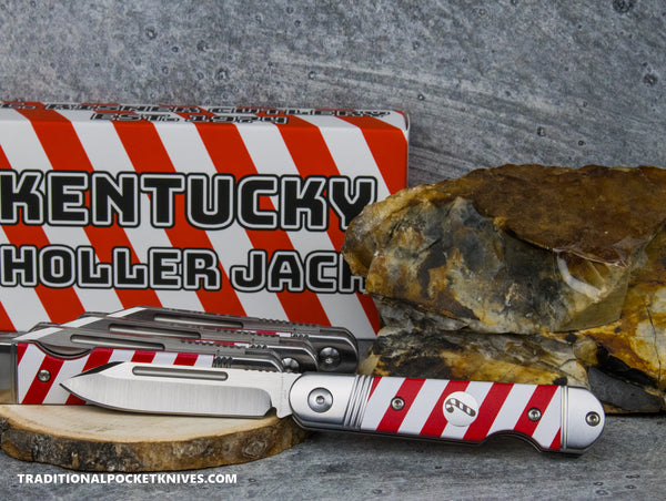 Kentucky Holler Jack: Candy Cane G10 - Spearpoint 154CM - C