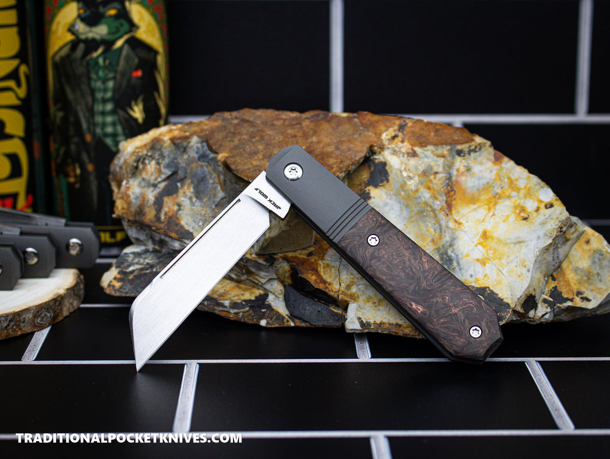 Jack Wolf Knives Midnight Jack Fat Carbon Dark Matter Copper