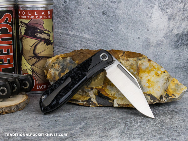 Jack Wolf Knives Scuffle Kirinite Black Ice - J.W. Kollab Series