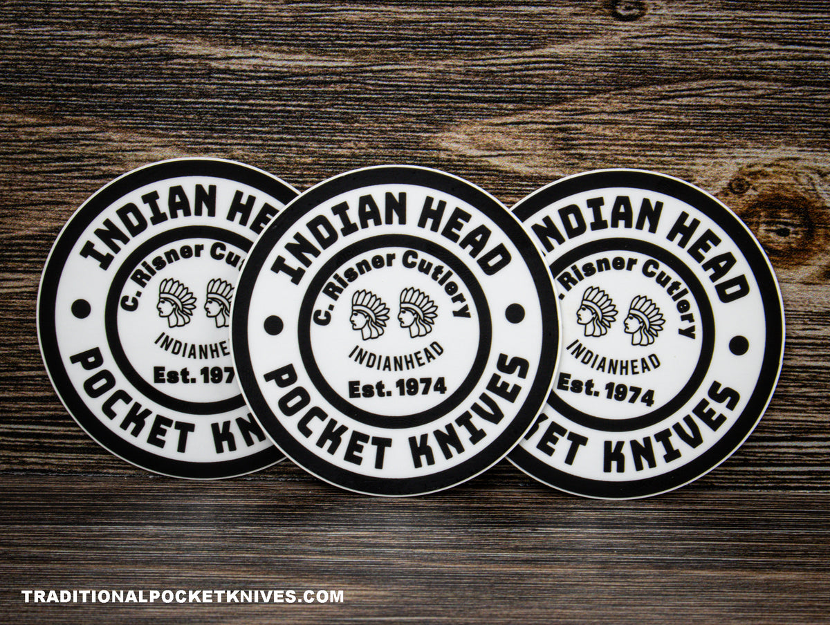 C. Risner Cutlery &quot;Indian Head&quot; Sticker