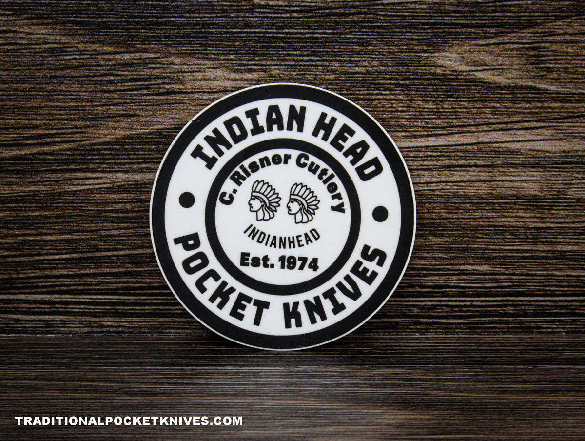 C. Risner Cutlery &quot;Indian Head&quot; Sticker