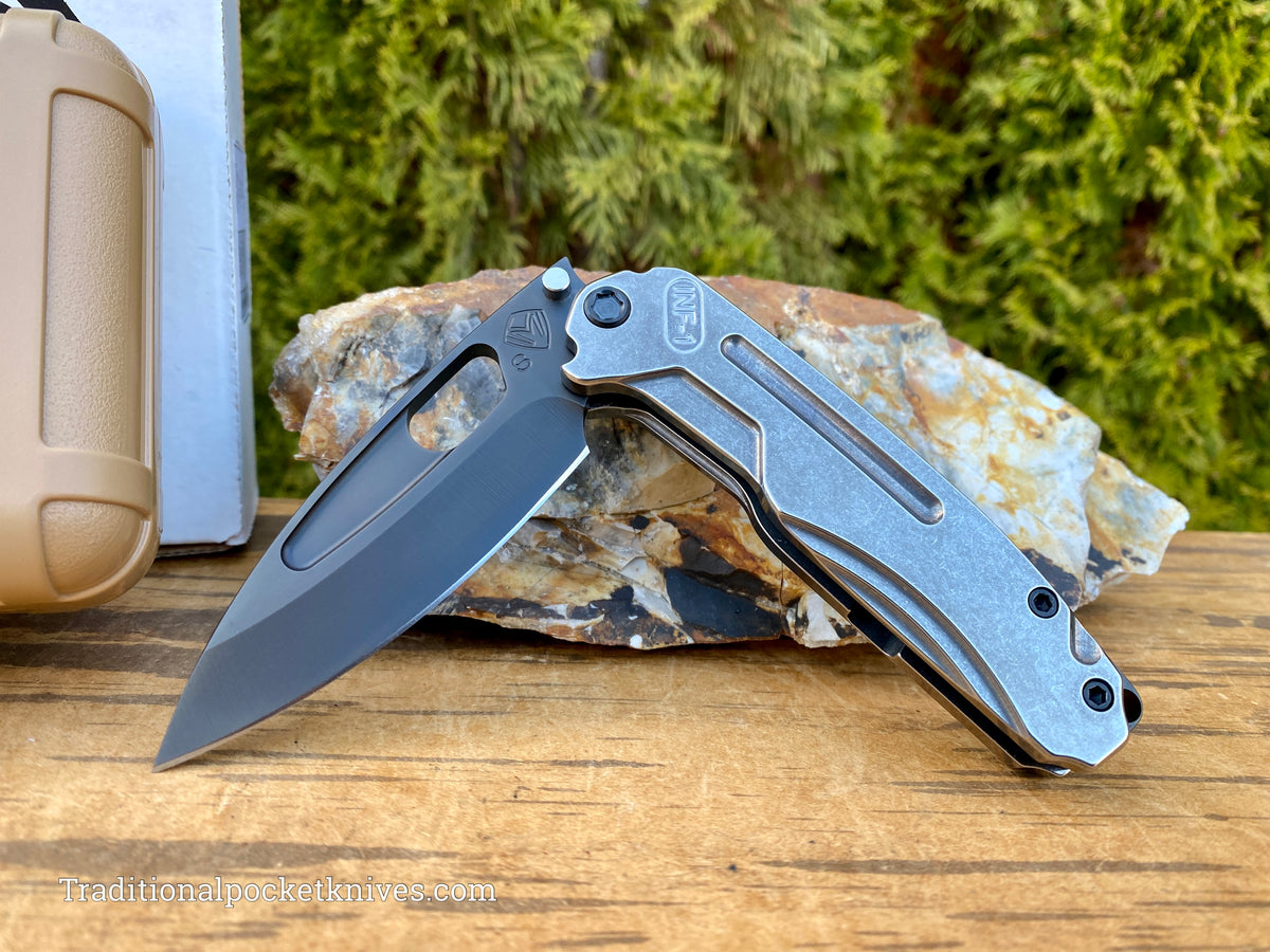 Medford Knives Infraction PVD Drop Point / S35VN / Tumbled Handles / PVD HW / PVD Clip / PVD Breaker