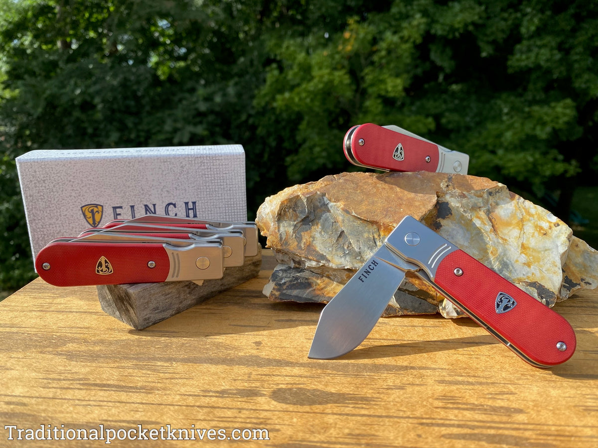 Finch Model 1929 G-10 Red &quot;C. Risner Cutlery Exclusive&quot;