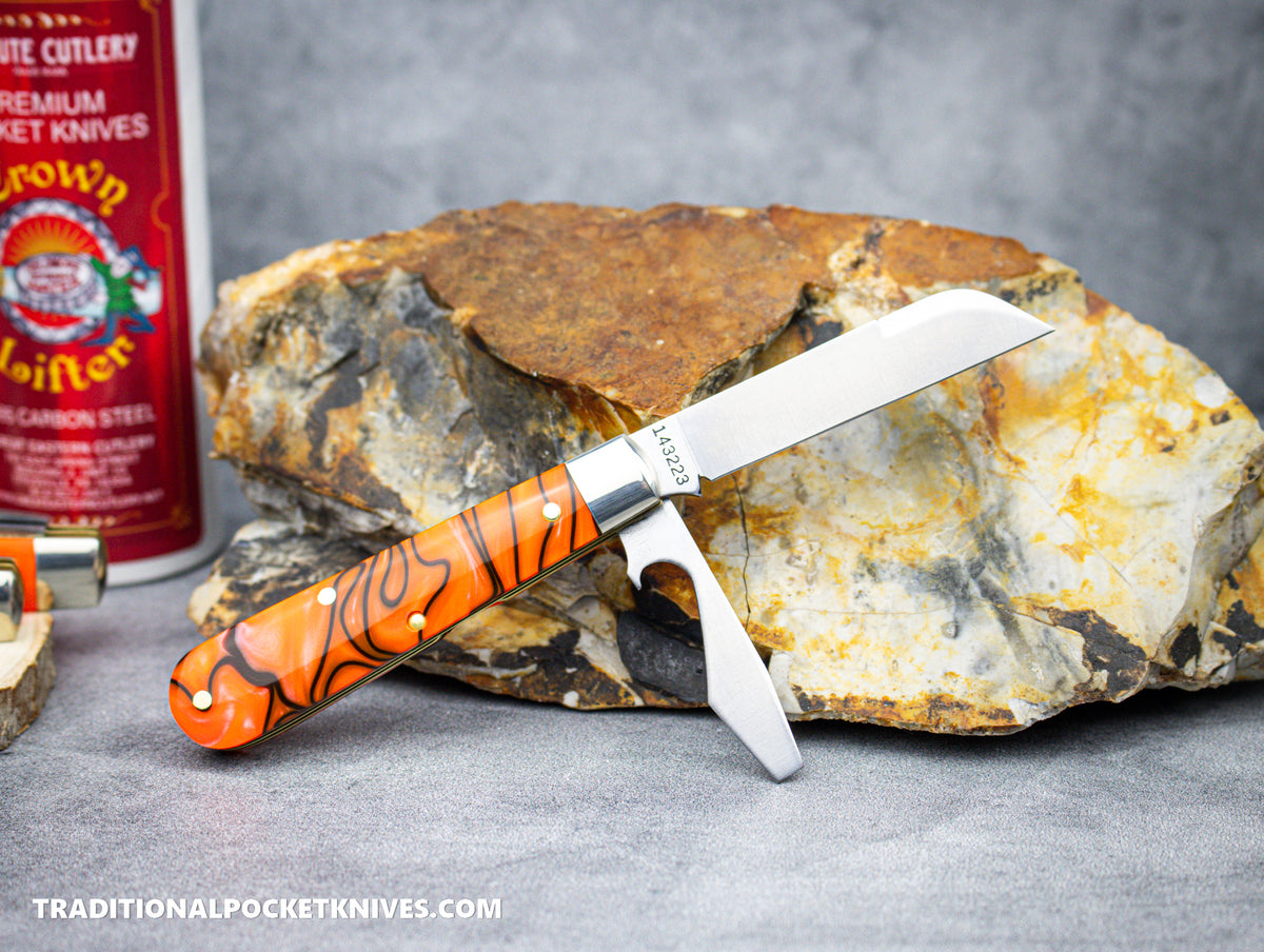 Great Eastern Cutlery #143223 Tidioute Cutlery Crown Lifter Orange Crush Acrylic