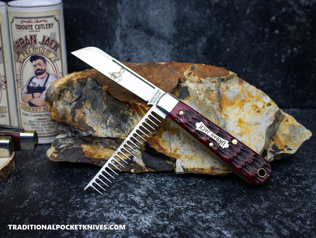 Great Eastern Cutlery #153224 Tidioute Cutlery Urban Jack Elderberry Jigged Bone