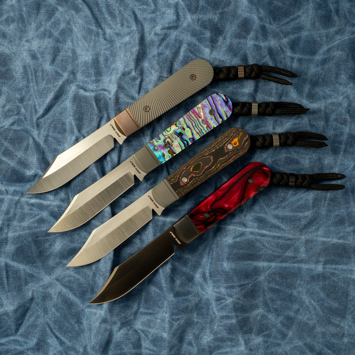 Jack Wolf Knives Backwoods FIXedc Abalone - J.W. Kollab Series