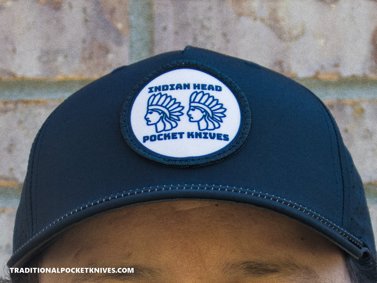 Indian Head Pocket Knives 5-Panel Performance Hat Black/Black
