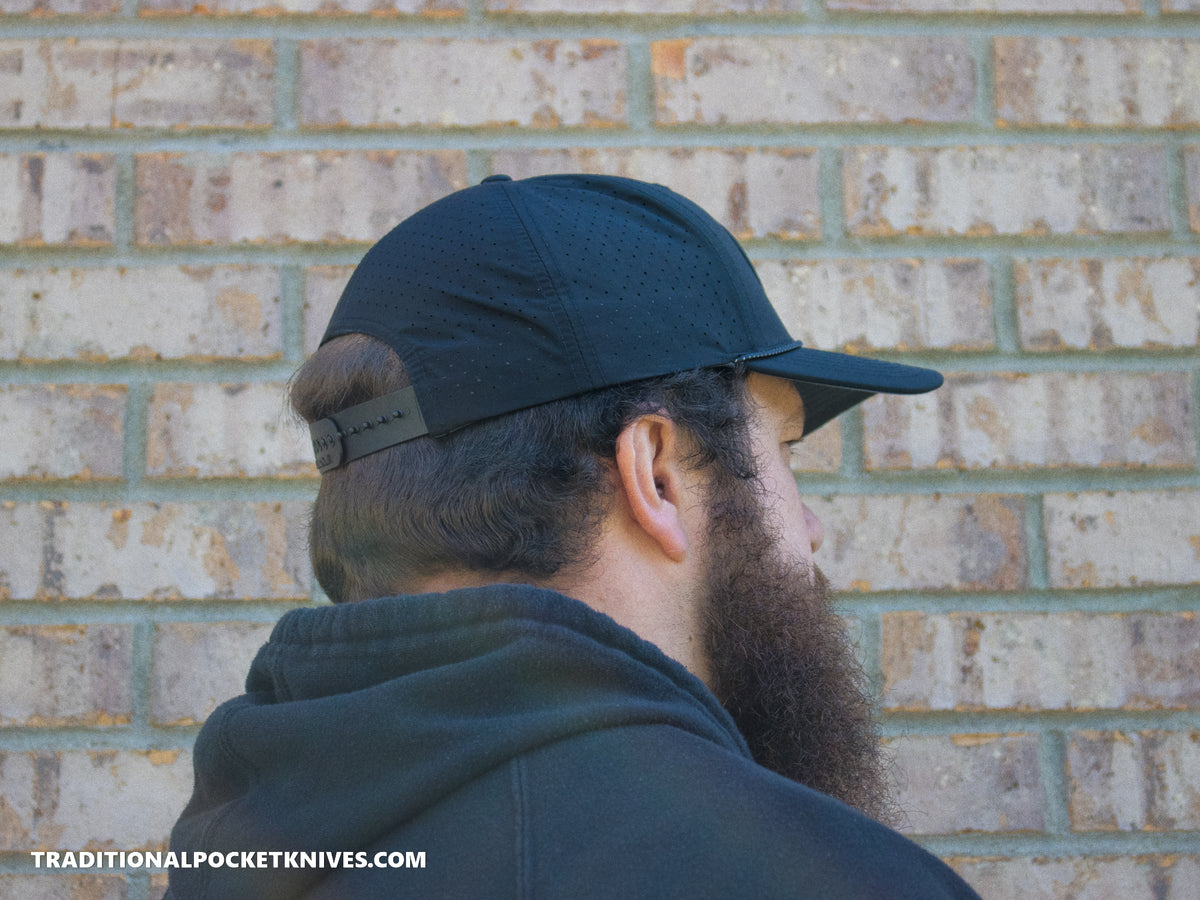 Indian Head Pocket Knives 5-Panel Performance Hat Black/Black