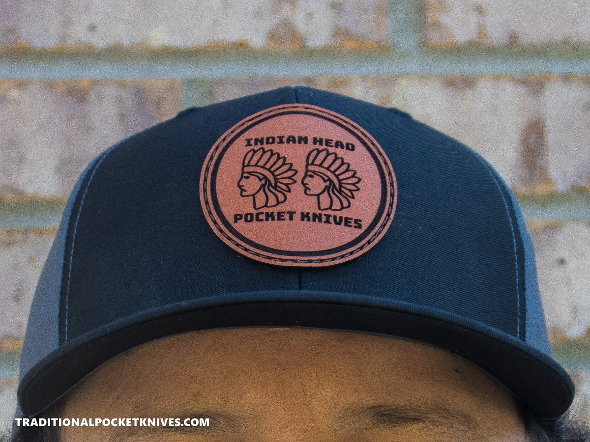 Indian Head Pocket Knives 5-Panel Twill Hat Black/Charcoal