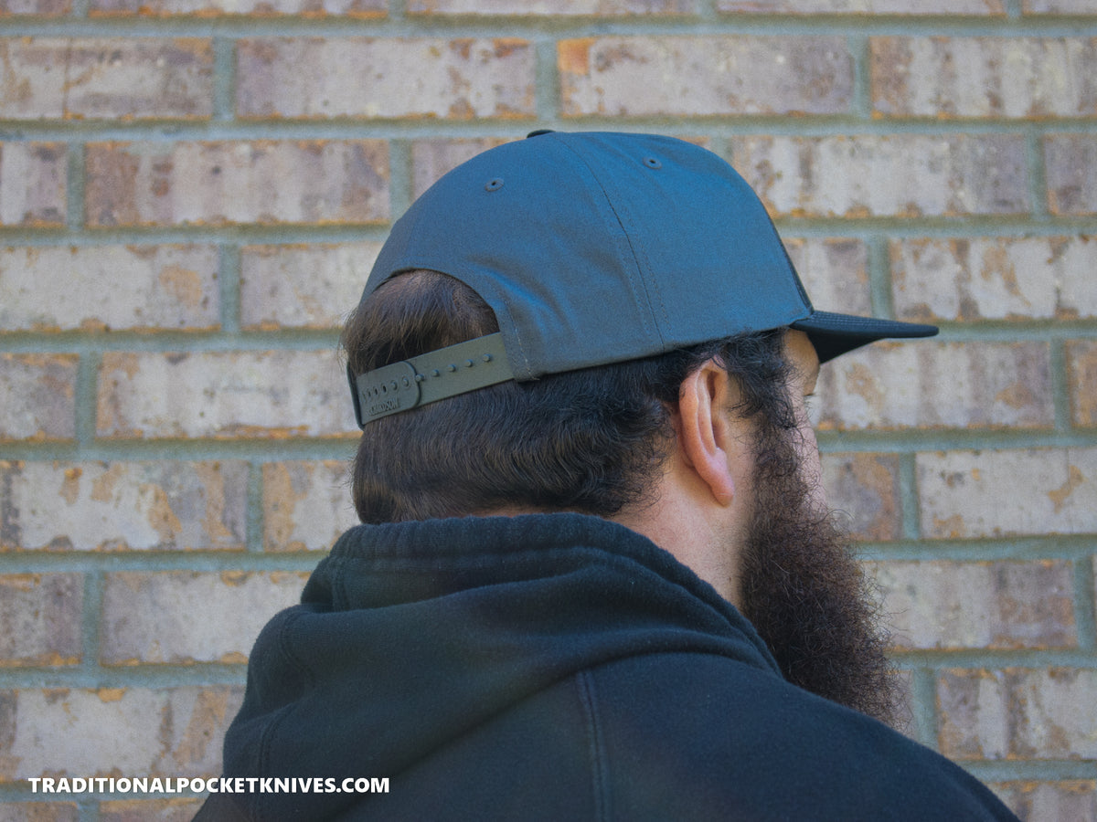 Indian Head Pocket Knives 5-Panel Twill Hat Black/Charcoal