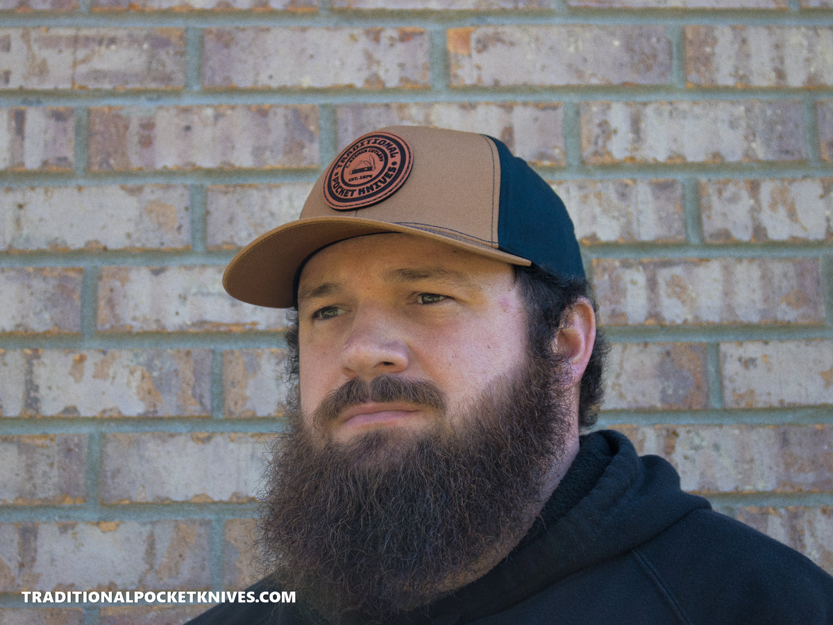 C. Risner Cutlery 5-Panel Twill Hat Caramel/Black