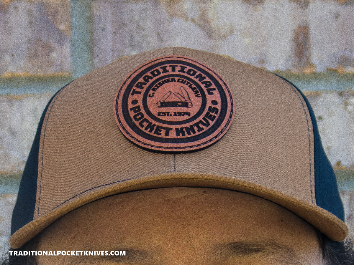 C. Risner Cutlery 5-Panel Twill Hat Caramel/Black