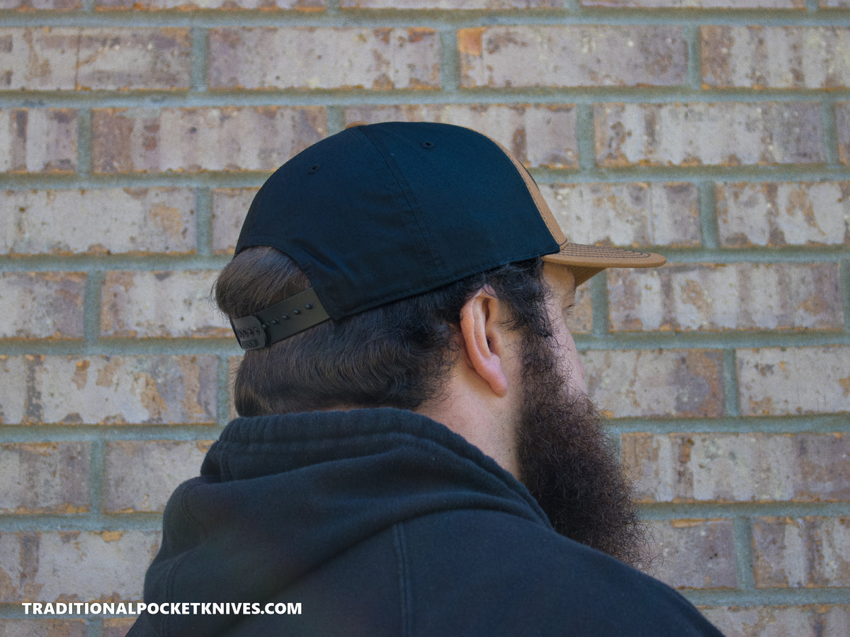 C. Risner Cutlery 5-Panel Twill Hat Caramel/Black