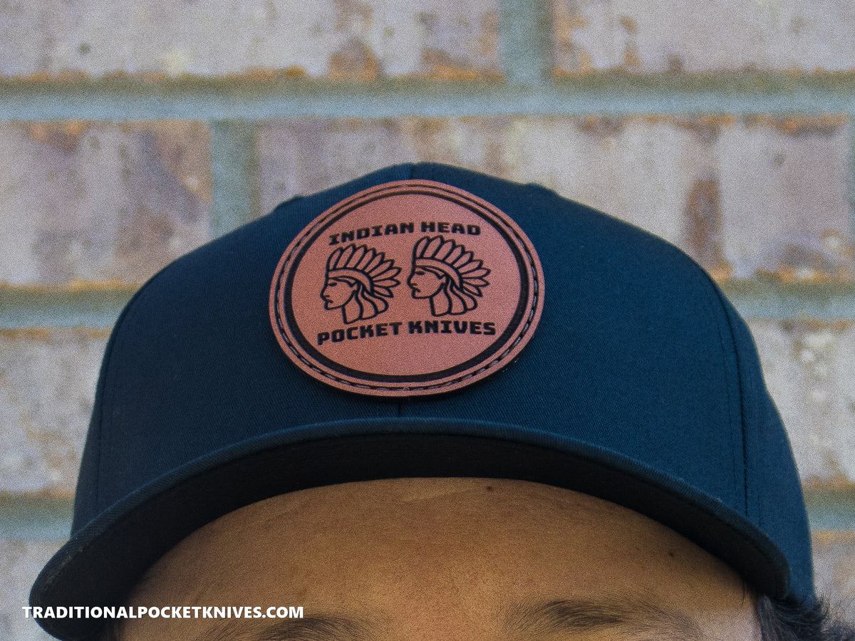 Indian Head Pocket Knives 5-Panel Twill Hat Black/Black