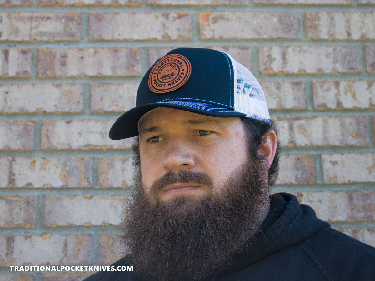 C. Risner Cutlery 5-Panel Mesh Hat Black/White