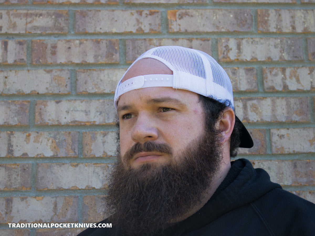 C. Risner Cutlery 5-Panel Mesh Hat Black/White