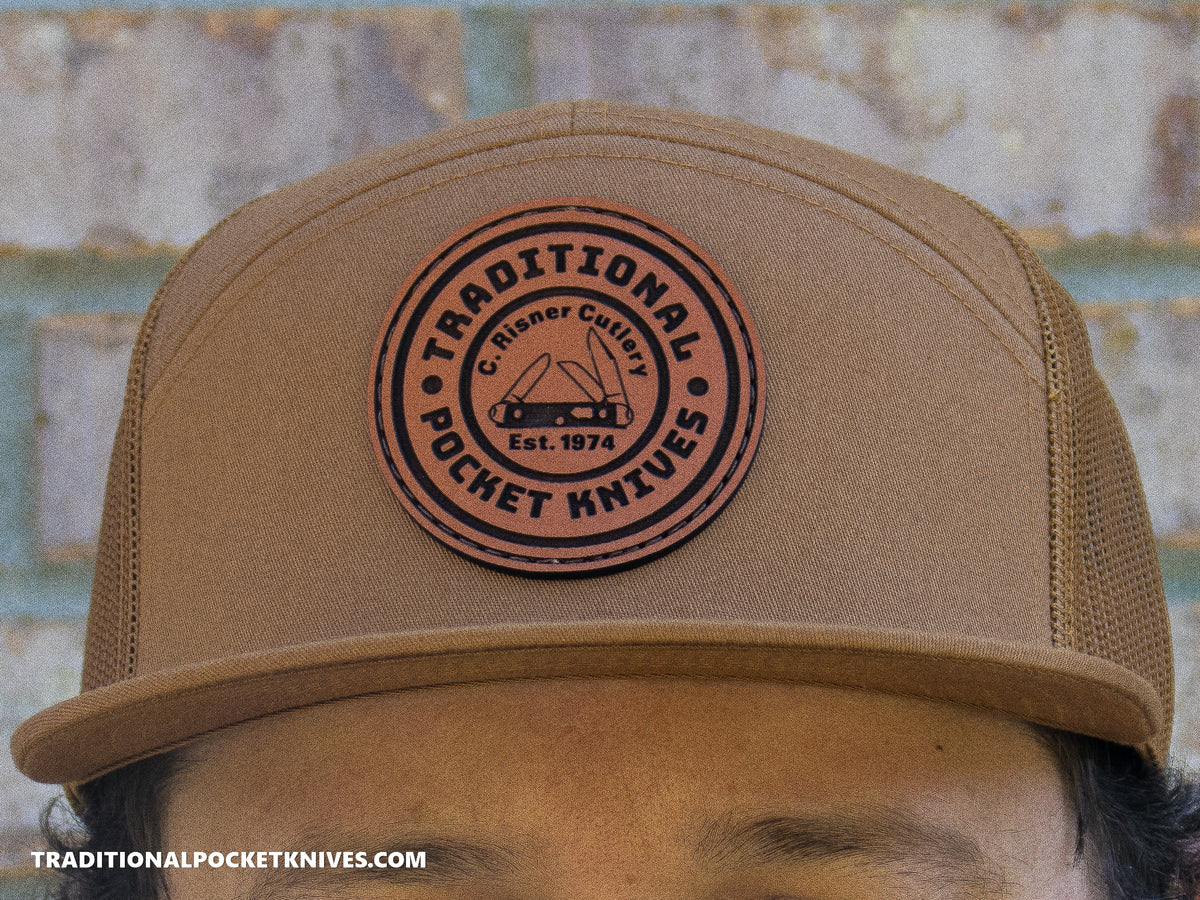 C. Risner Cutlery 7-Panel Mesh Hat Caramel