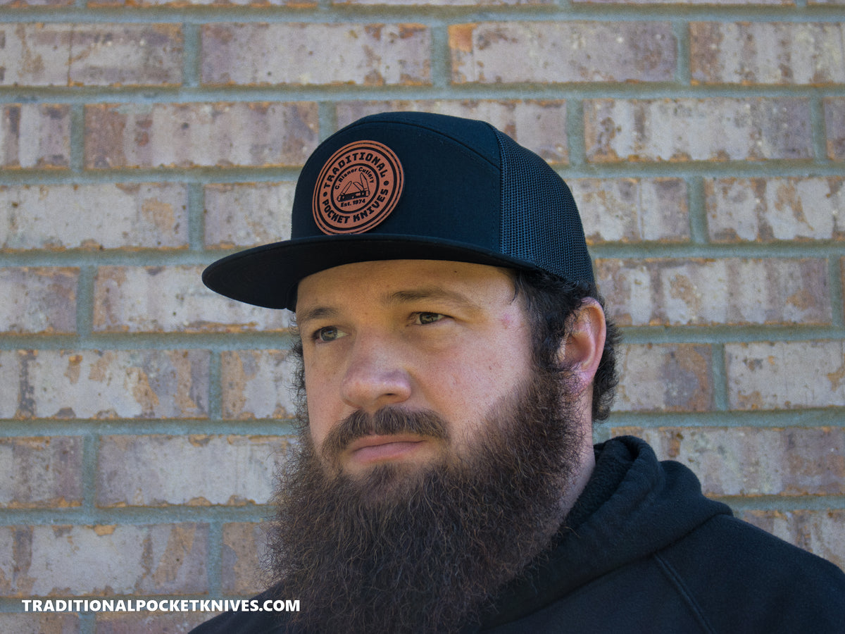 C. Risner Cutlery 7-Panel Mesh Hat Black/Black
