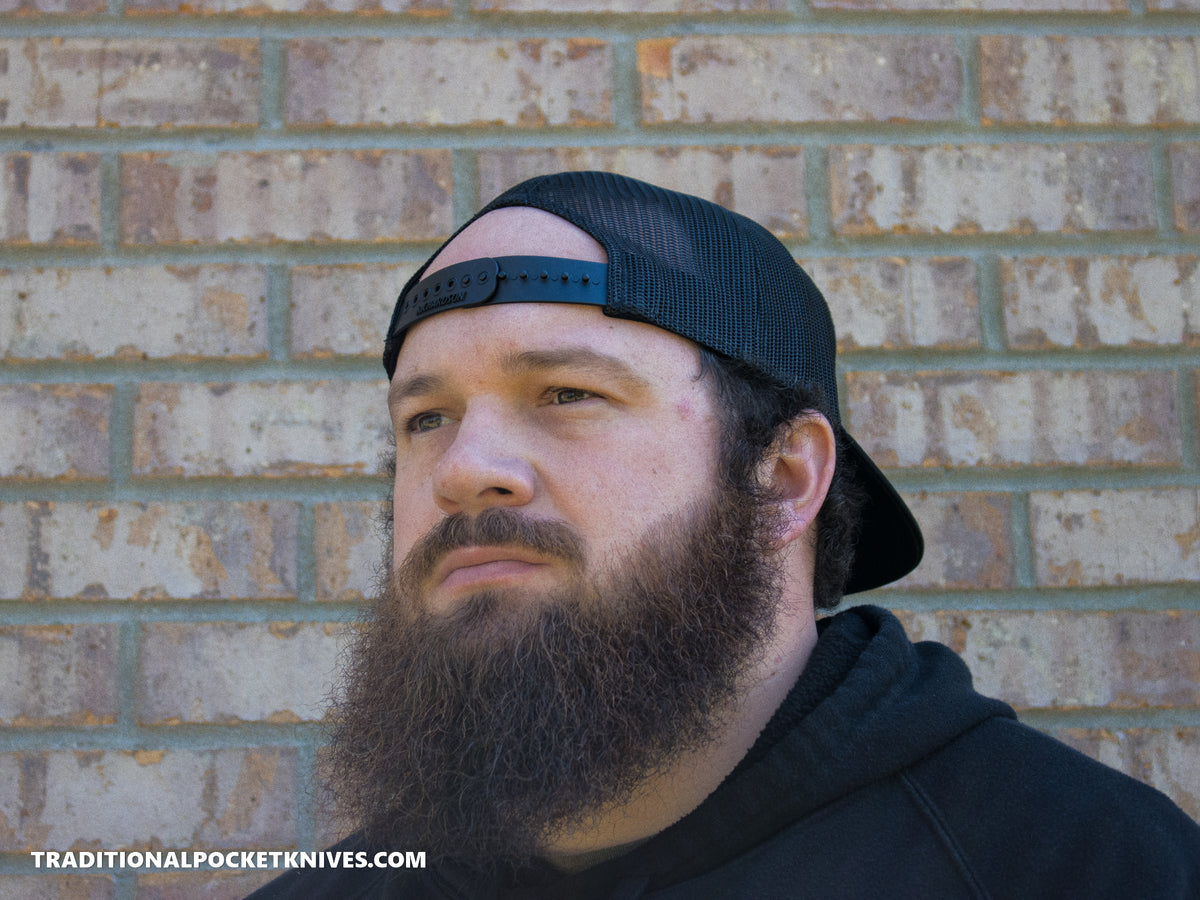 C. Risner Cutlery 7-Panel Mesh Hat Black/Black