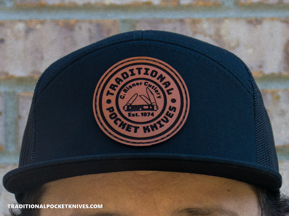 C. Risner Cutlery 7-Panel Mesh Hat Black/Black
