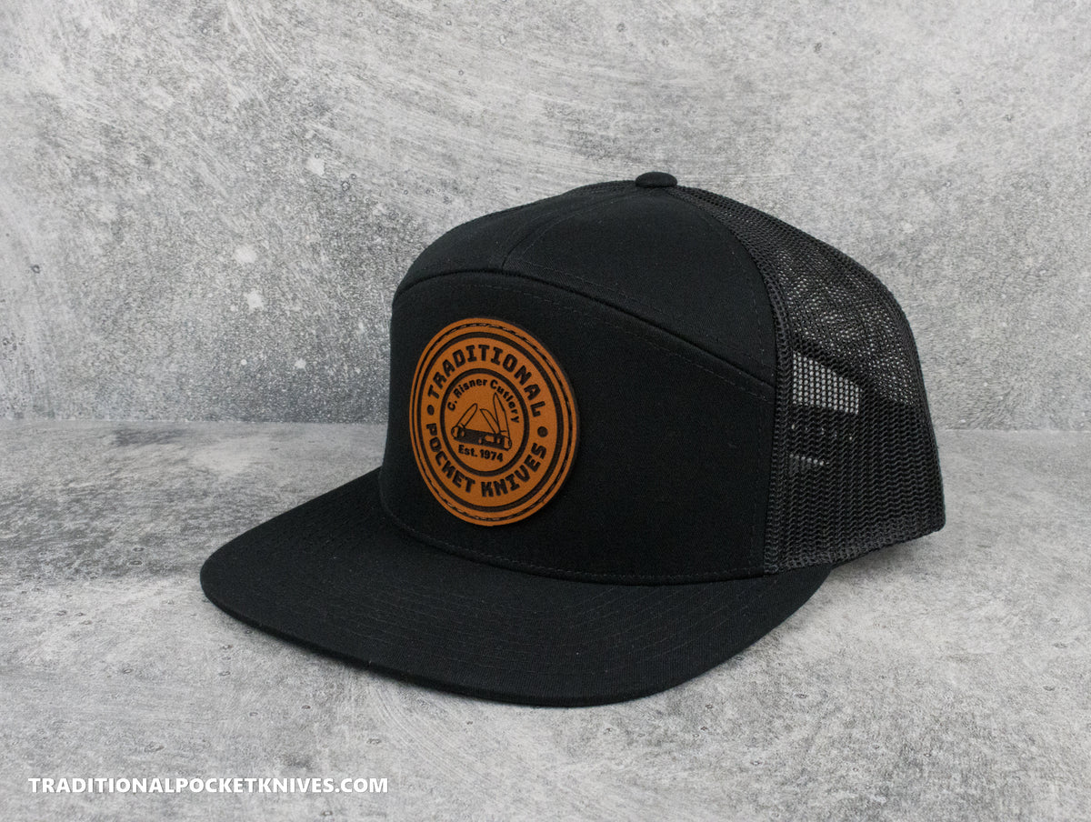 C. Risner Cutlery 7-Panel Mesh Hat Black/Black