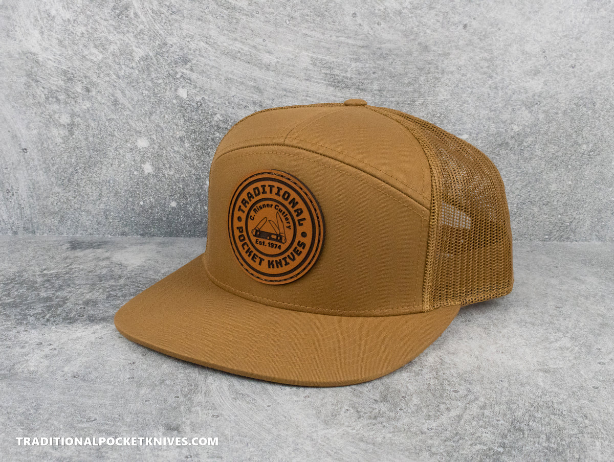 C. Risner Cutlery 7-Panel Mesh Hat Caramel