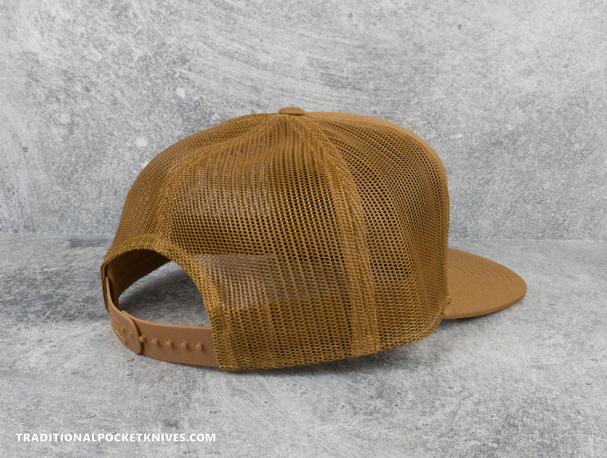 C. Risner Cutlery 7-Panel Mesh Hat Caramel