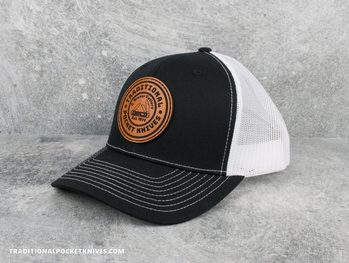 C. Risner Cutlery 5-Panel Mesh Hat Black/White