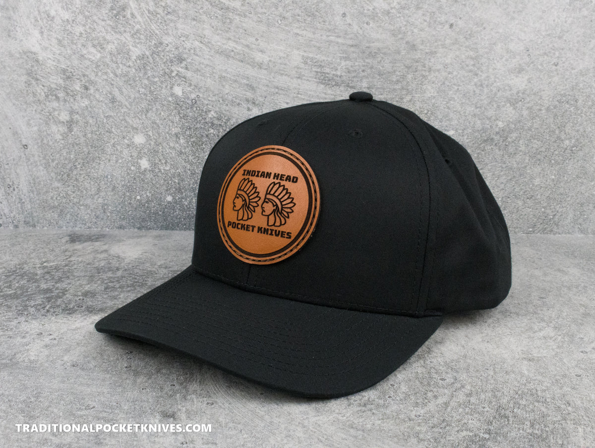 Indian Head Pocket Knives 5-Panel Twill Hat Black/Black