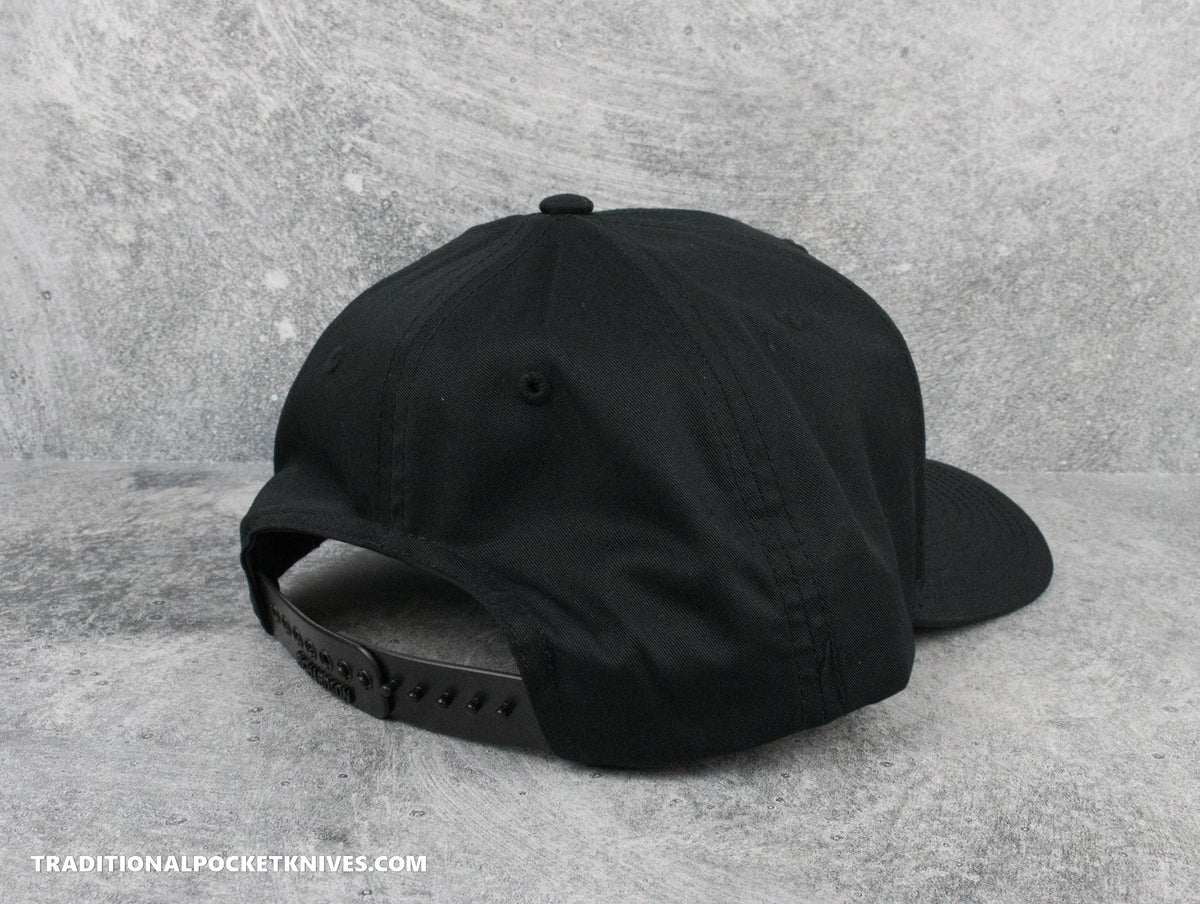 Indian Head Pocket Knives 5-Panel Twill Hat Black/Black