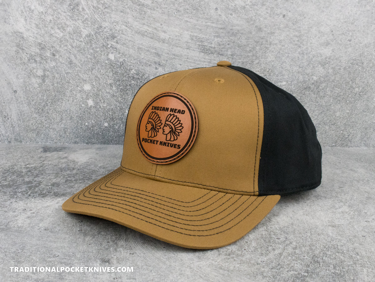 Indian Head Pocket Knives 5-Panel Twill Hat Caramel/Black