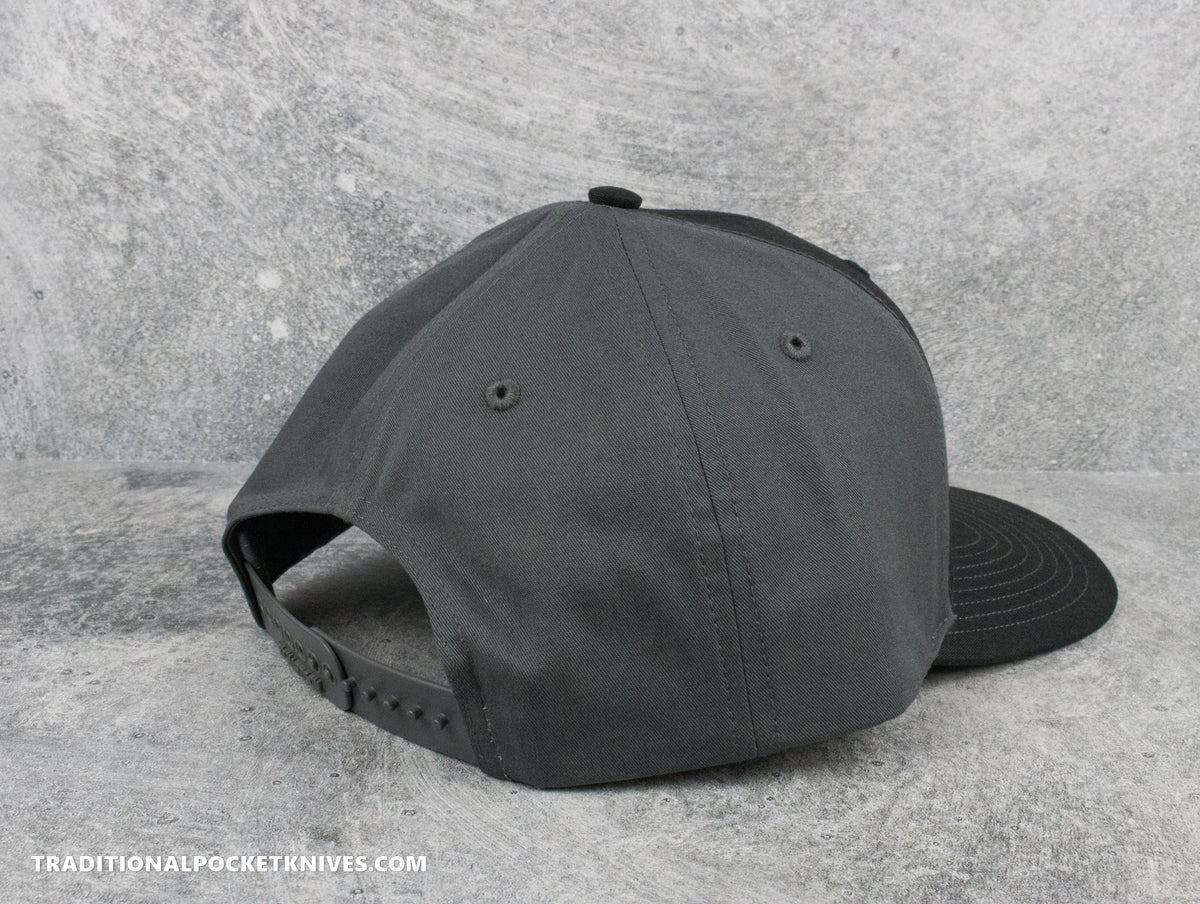 Indian Head Pocket Knives 5-Panel Twill Hat Black/Charcoal