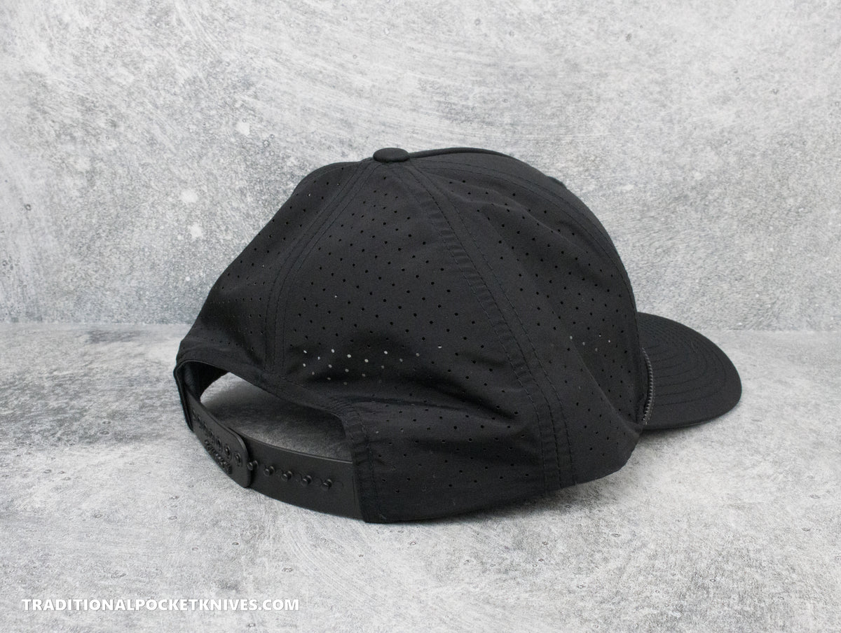 Indian Head Pocket Knives 5-Panel Performance Hat Black/Black