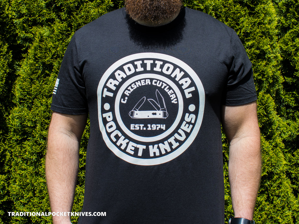 C. Risner Cutlery Shirt Front Logo - Black / White
