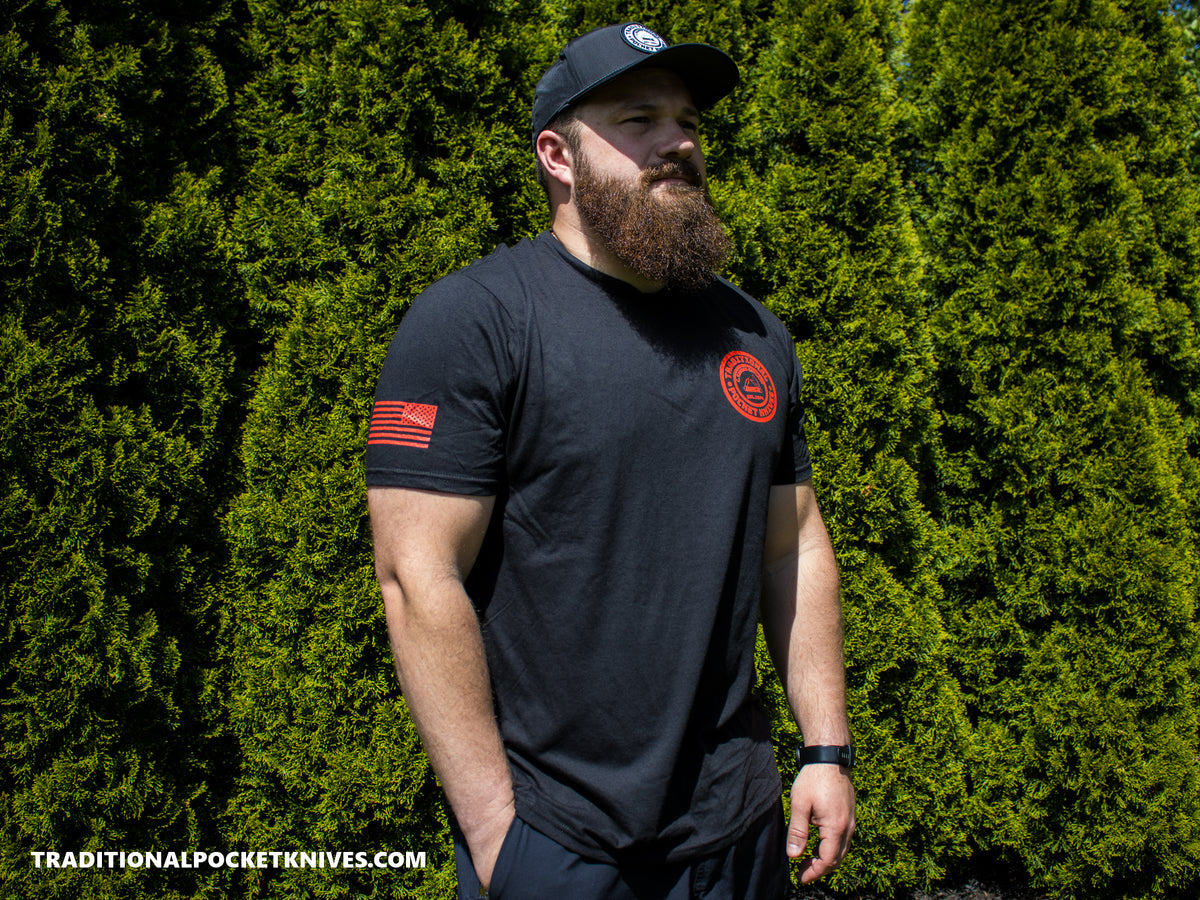C. Risner Cutlery Shirt Back Logo - Black / Red
