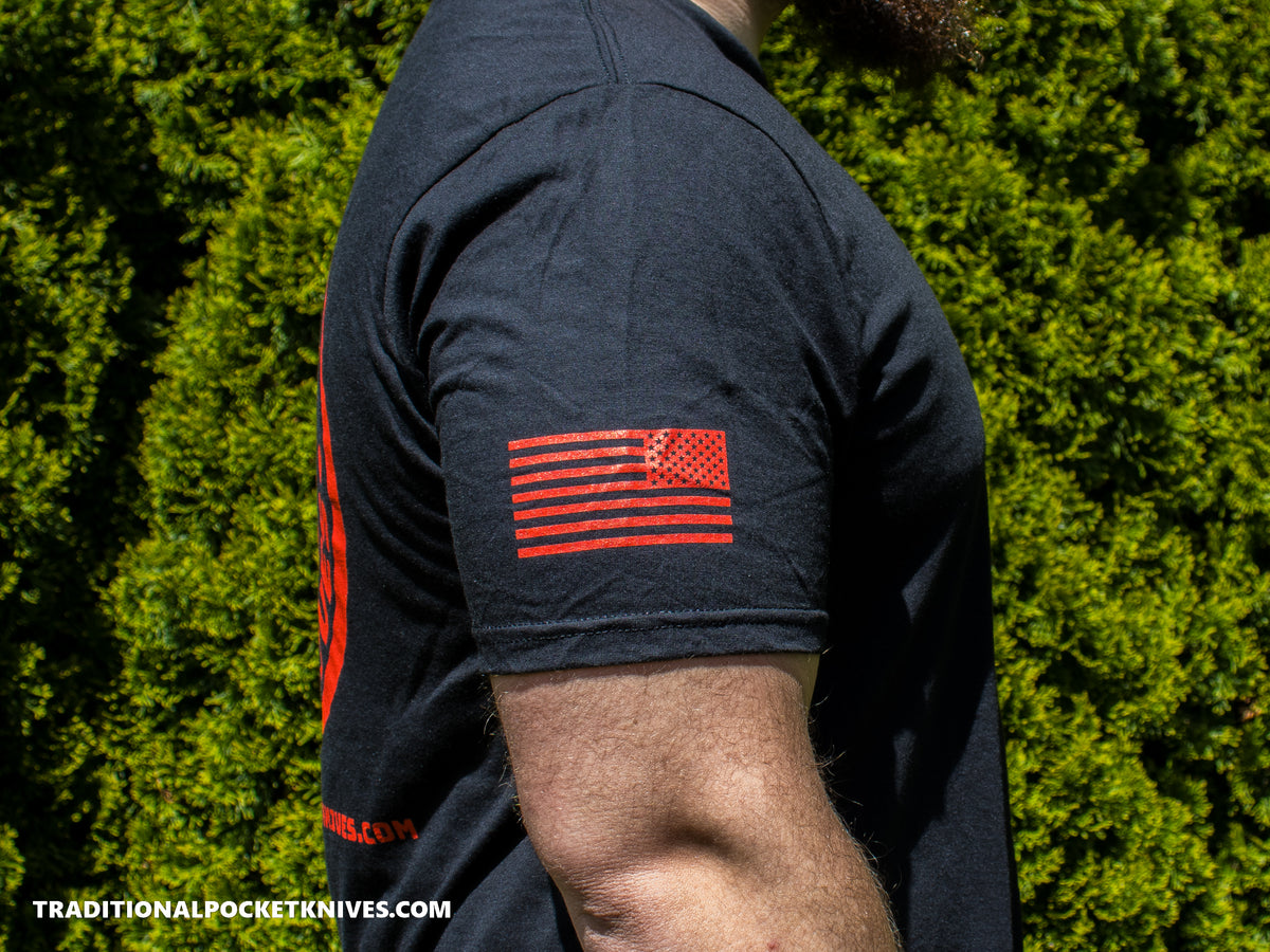 C. Risner Cutlery Shirt Back Logo - Black / Red