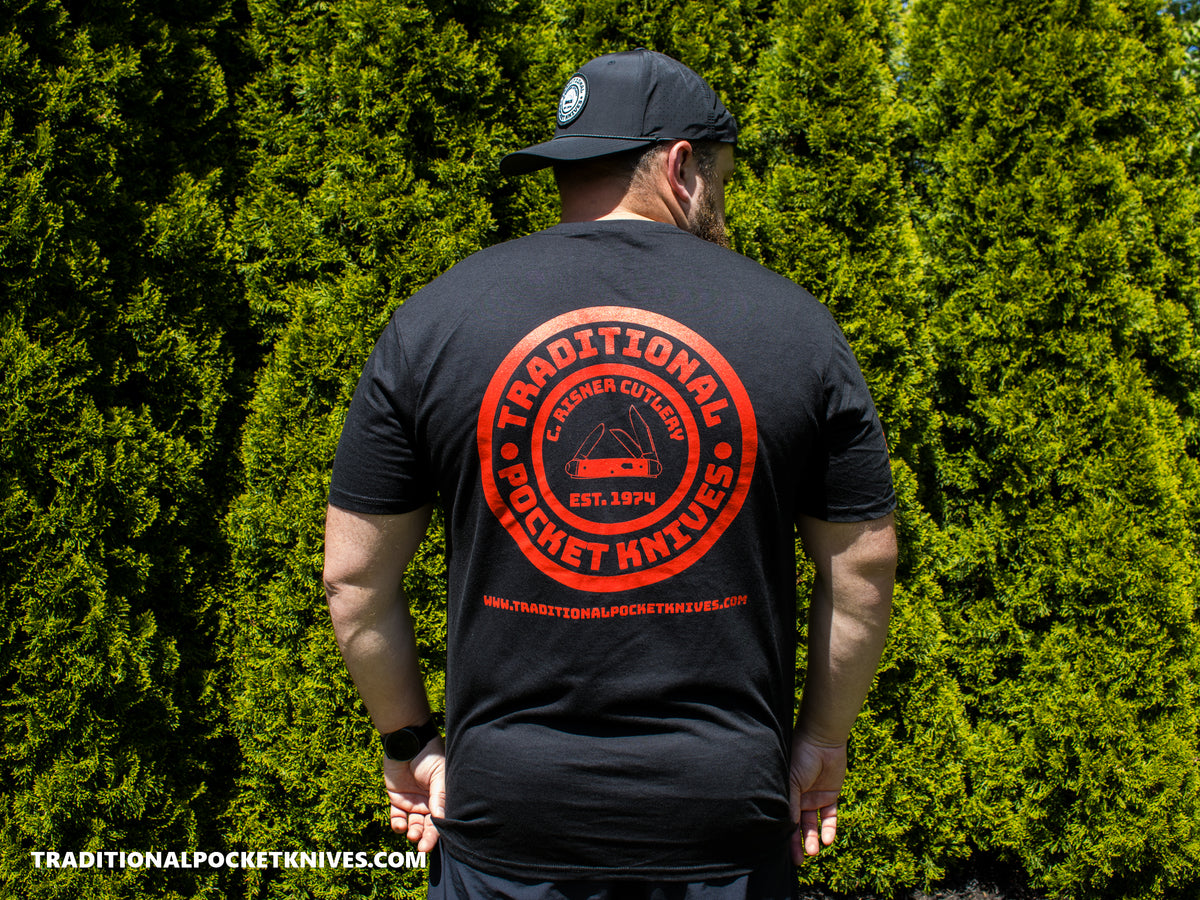 C. Risner Cutlery Shirt Back Logo - Black / Red