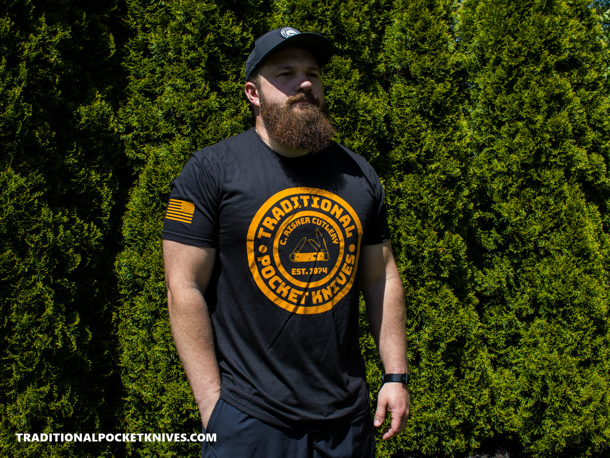 C. Risner Cutlery Shirt Front Logo - Black / Orange