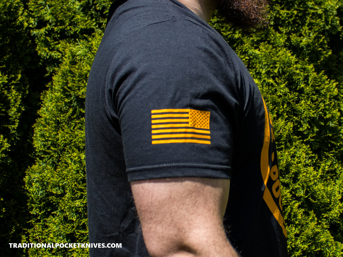 C. Risner Cutlery Shirt Front Logo - Black / Orange