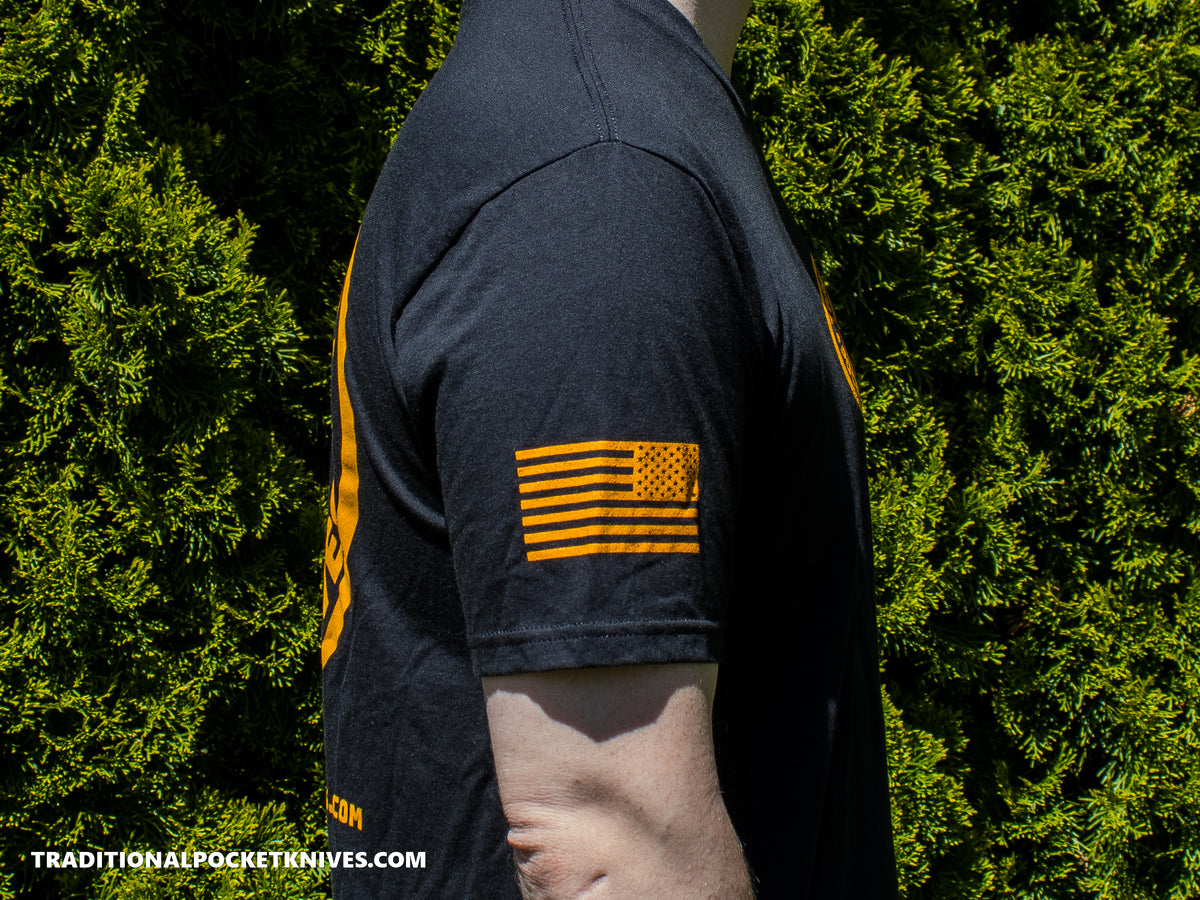 C. Risner Cutlery Shirt Back Logo - Black / Orange