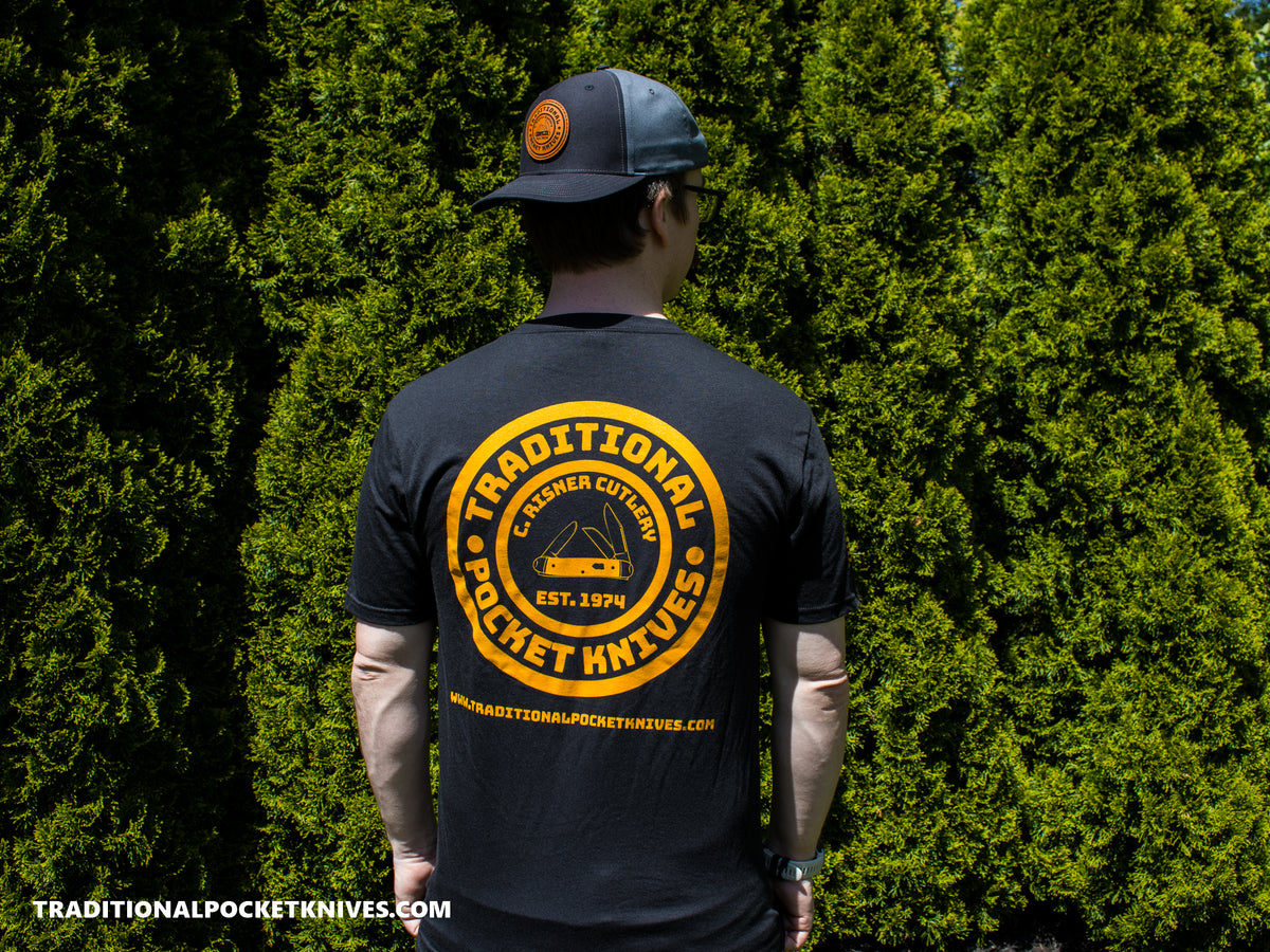 C. Risner Cutlery Shirt Back Logo - Black / Orange