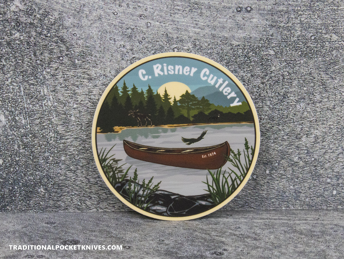 C. Risner Cutlery &quot;Canoe Lake&quot; Sticker