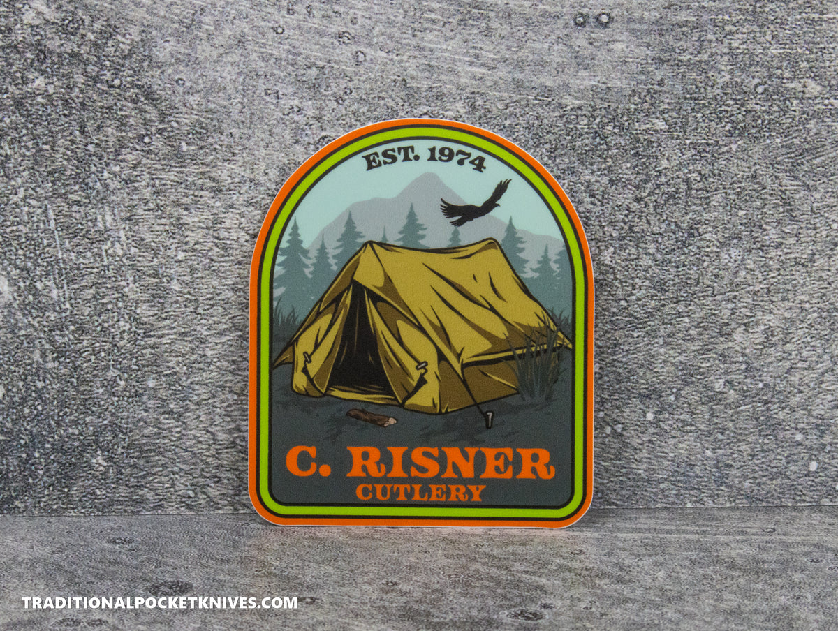 C. Risner Cutlery &quot;Pine Ridge Basecamp&quot; Sticker
